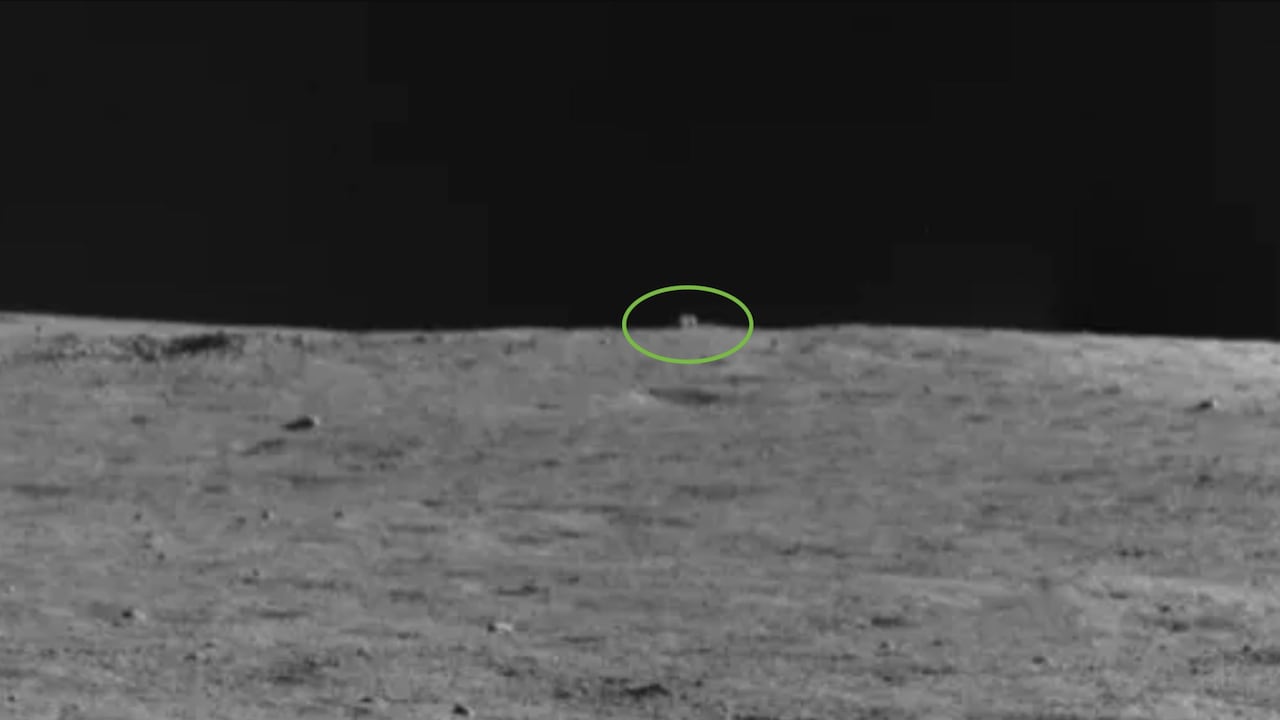 El extraño objeto fue encontrado por el Rover chino Yutu 2 en diciembre pasado.