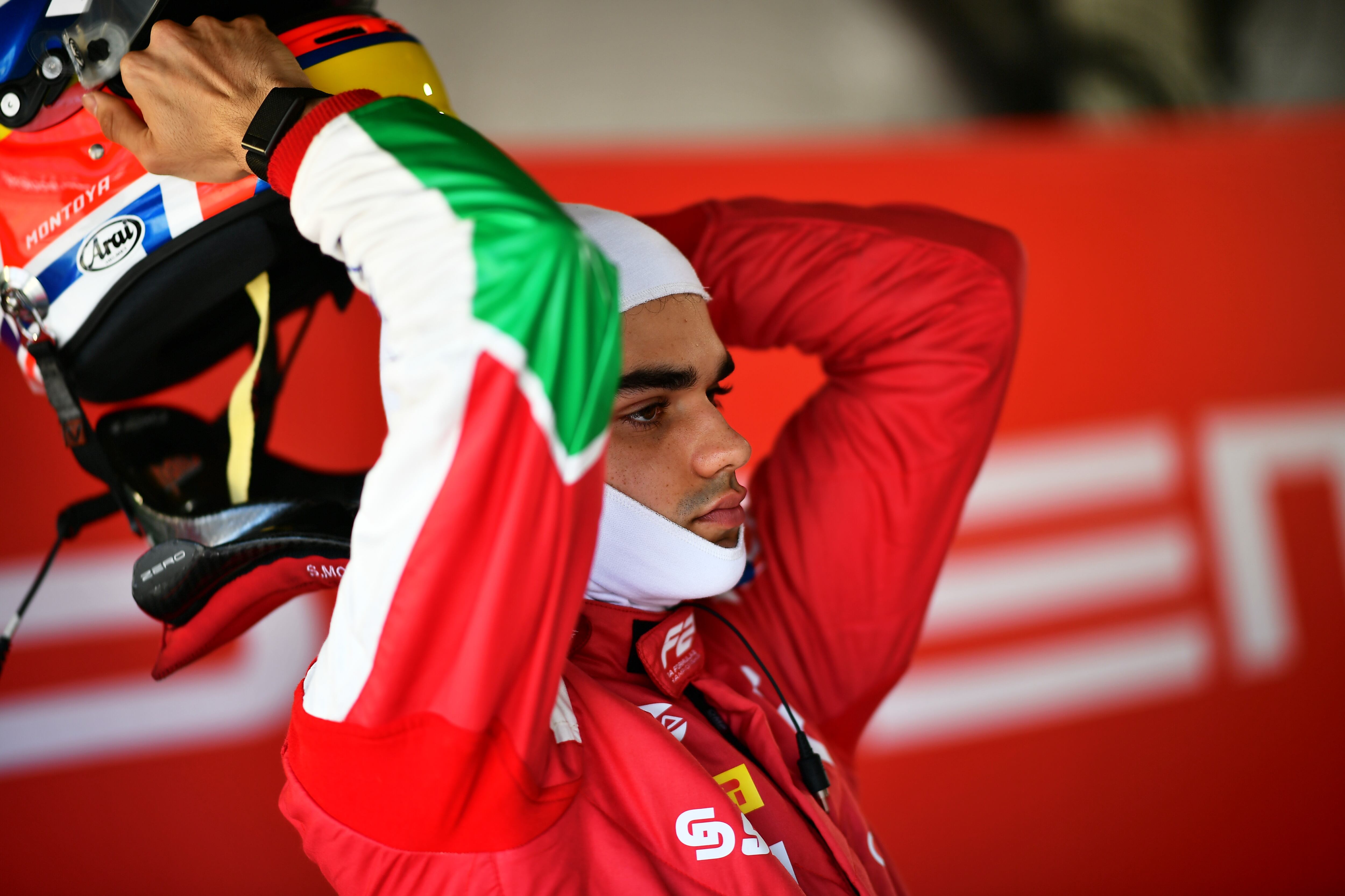 Sebastián Montoya en la Fórmula 2, durante el GP de Australia