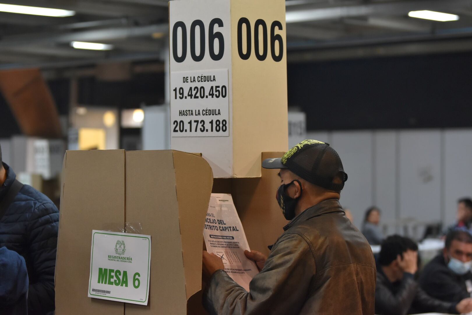 Corferias, Votaciones, mesas de votación