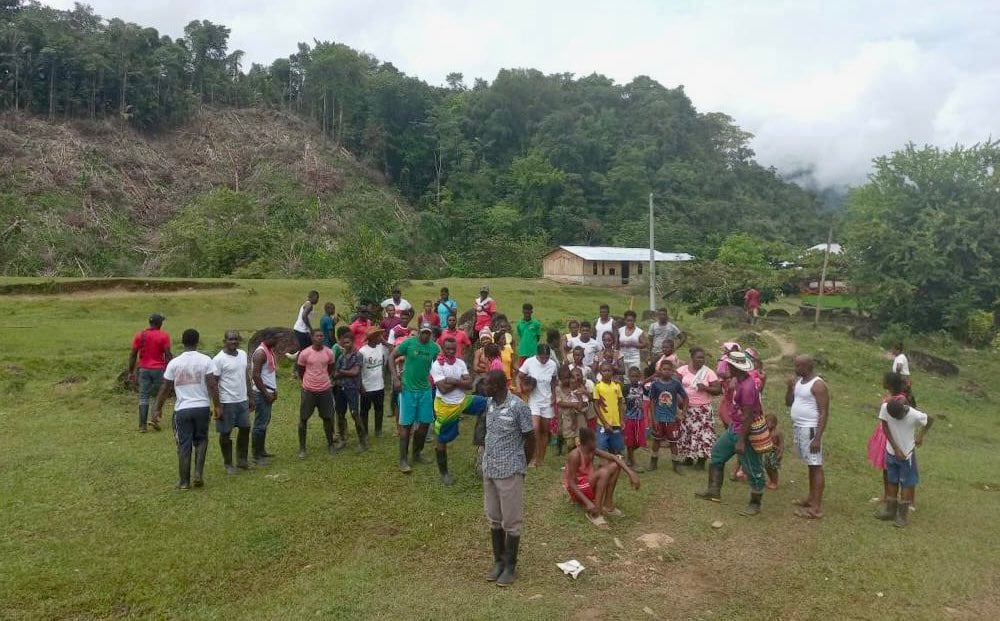 Comunidad de la vereda Puntas de Ocaidó de Urrao, Antioquia.