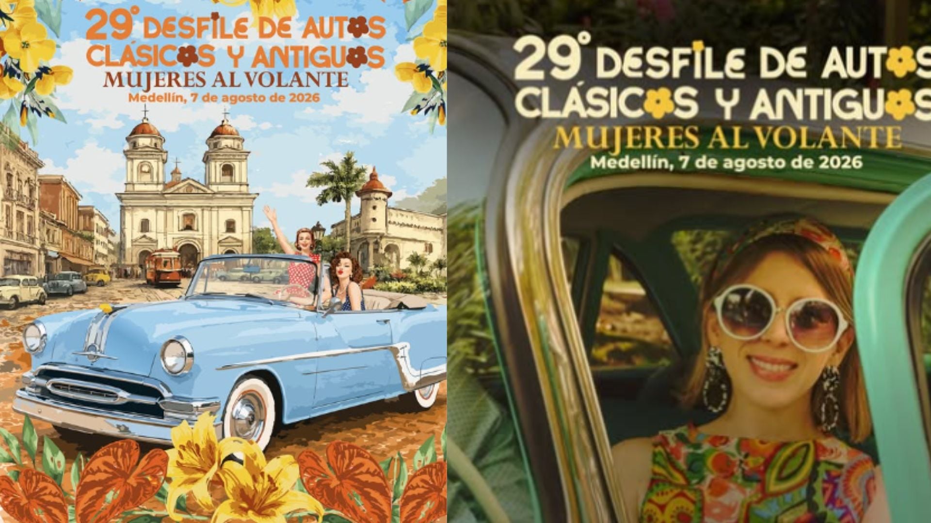 El Desfile de Autos Clásicos y Antiguos ampliará su recorrido y rendirá homenaje a las mujeres con la temática "Mujeres al Volante" en 2026.