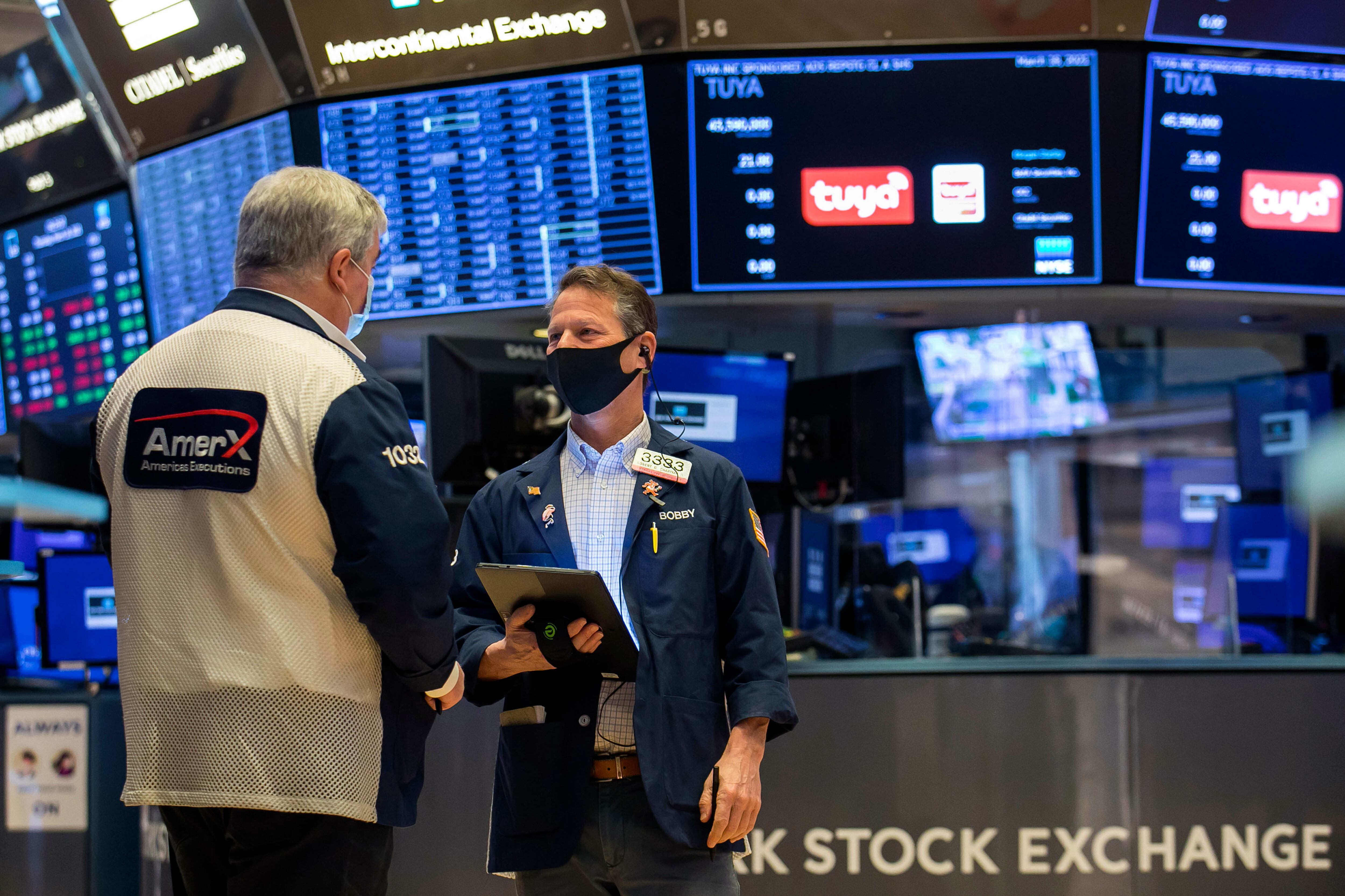 (Courtney Crow/New York Stock Exchange via AP)
