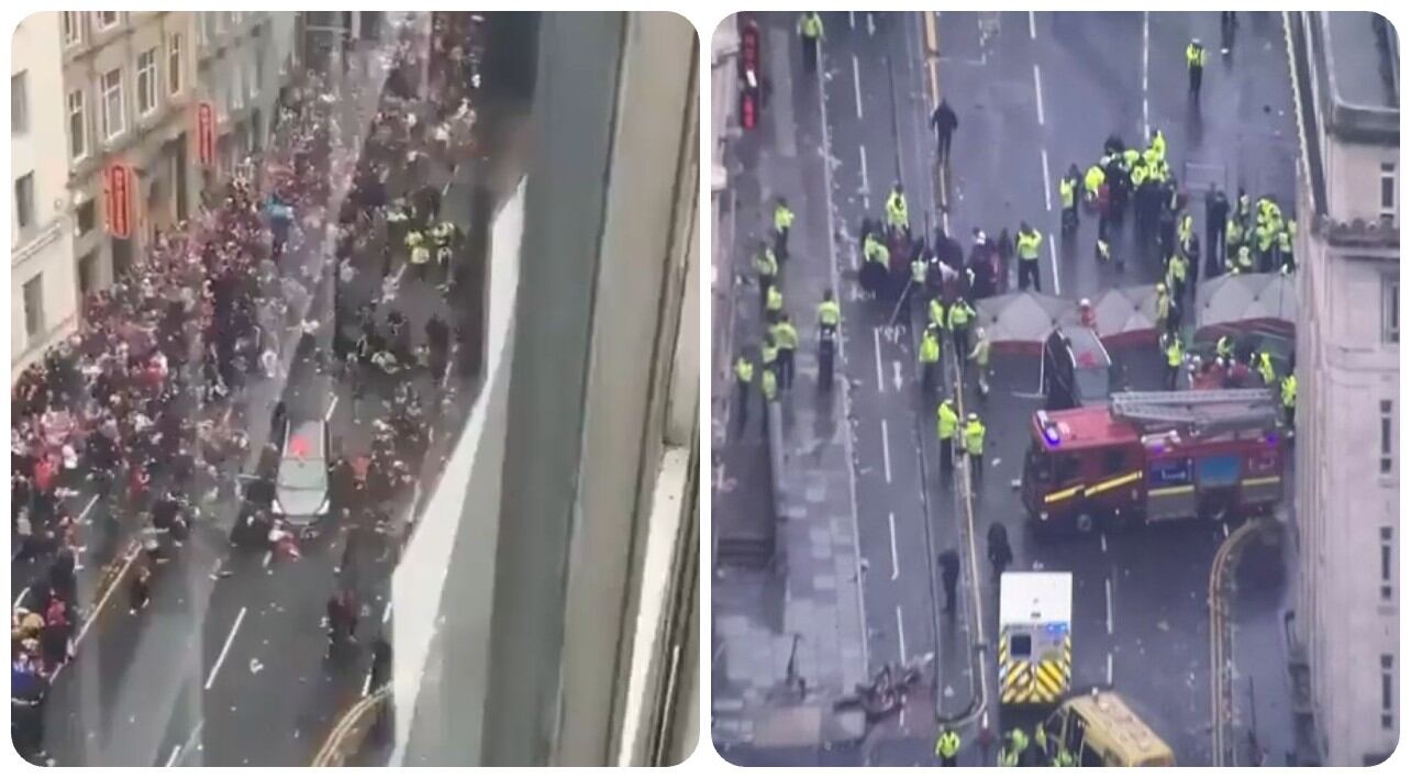 El momento fue captado por unos testigos que estaban presenciando el hecho