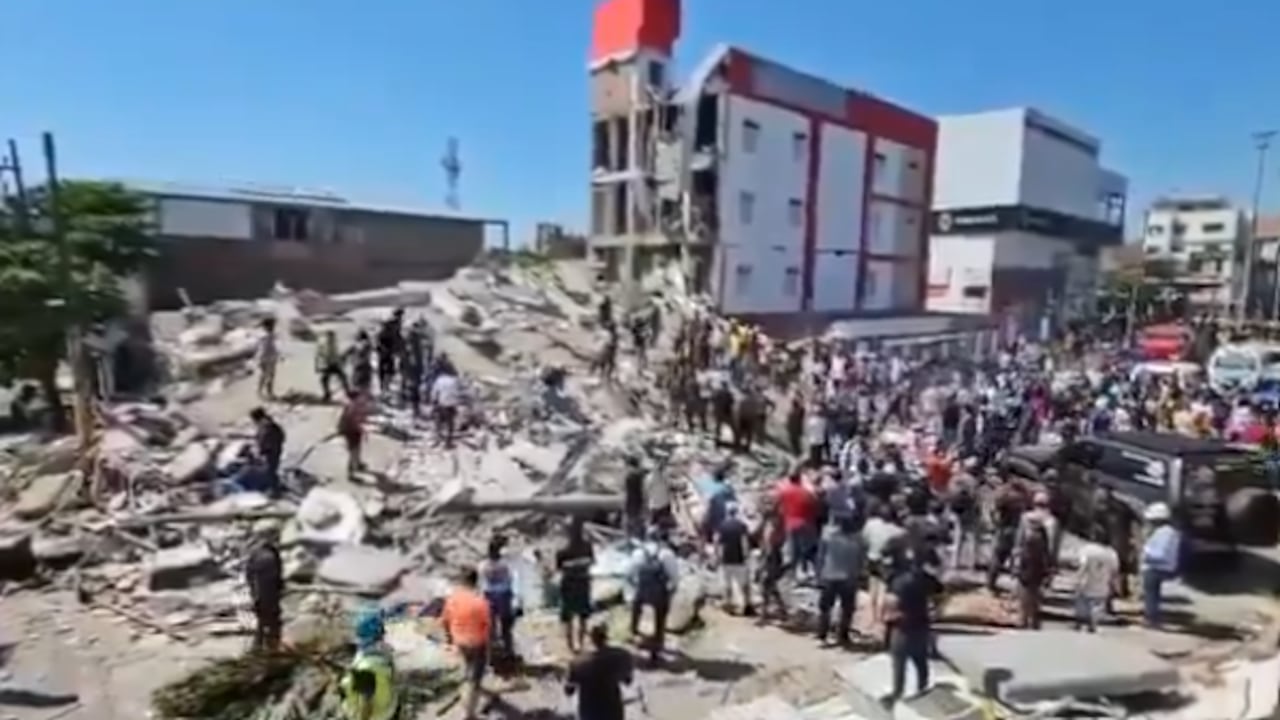 Motel Molino Rosa, una de las principales estructuras afectadas por el terremoto de esta mañana en Cali.