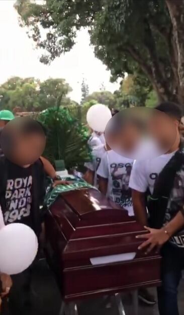 Sepelio hinchas del Atlético Nacional.