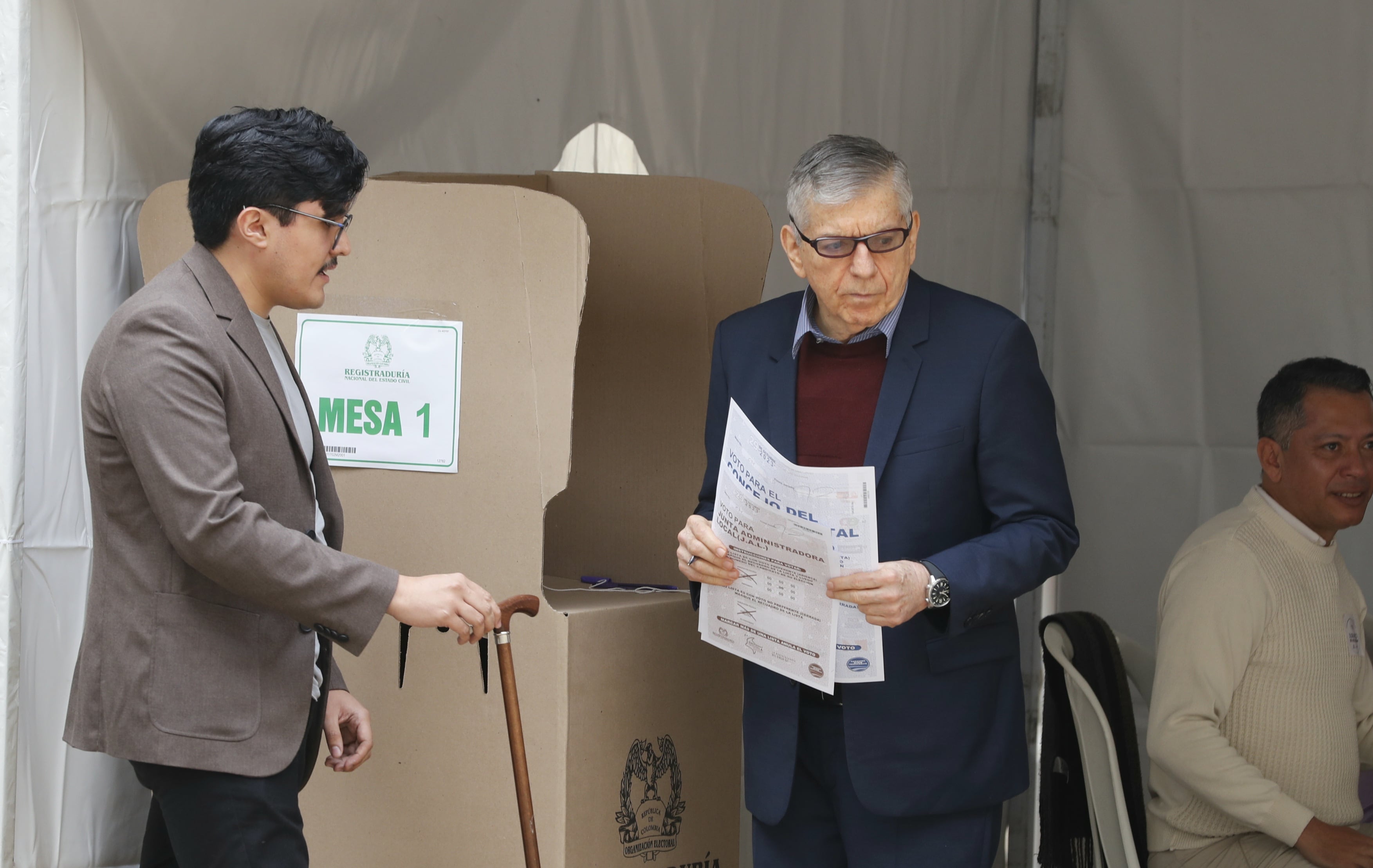 Votación del expresidente César Gaviria