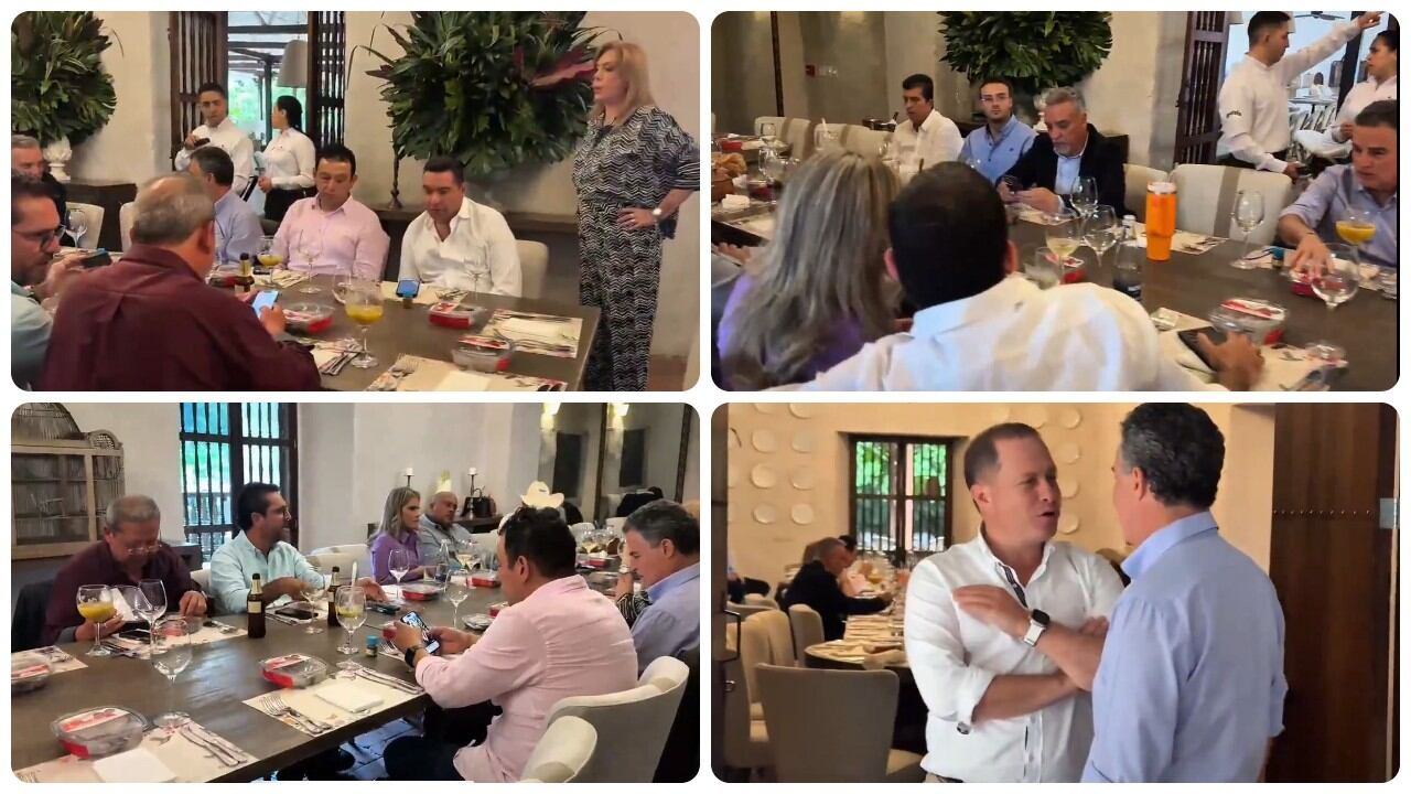 Los exgobernadores en una cumbre en Cali.