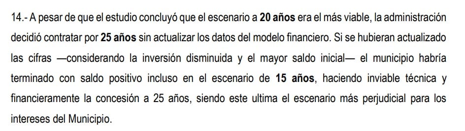 Según la denuncia, para esta licitación, se habría escogido un escenario que no es conveniente para los pereiranos.