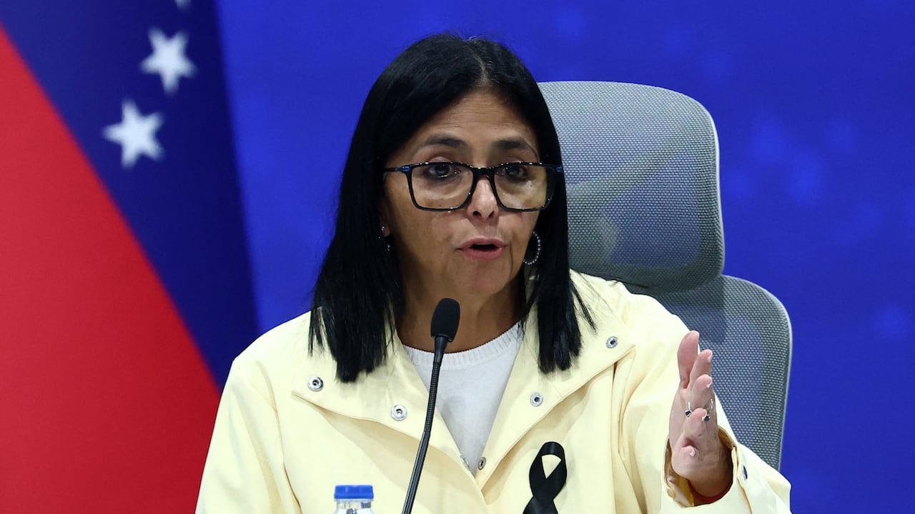 La presidenta interina de Venezuela, Delcy Rodríguez.