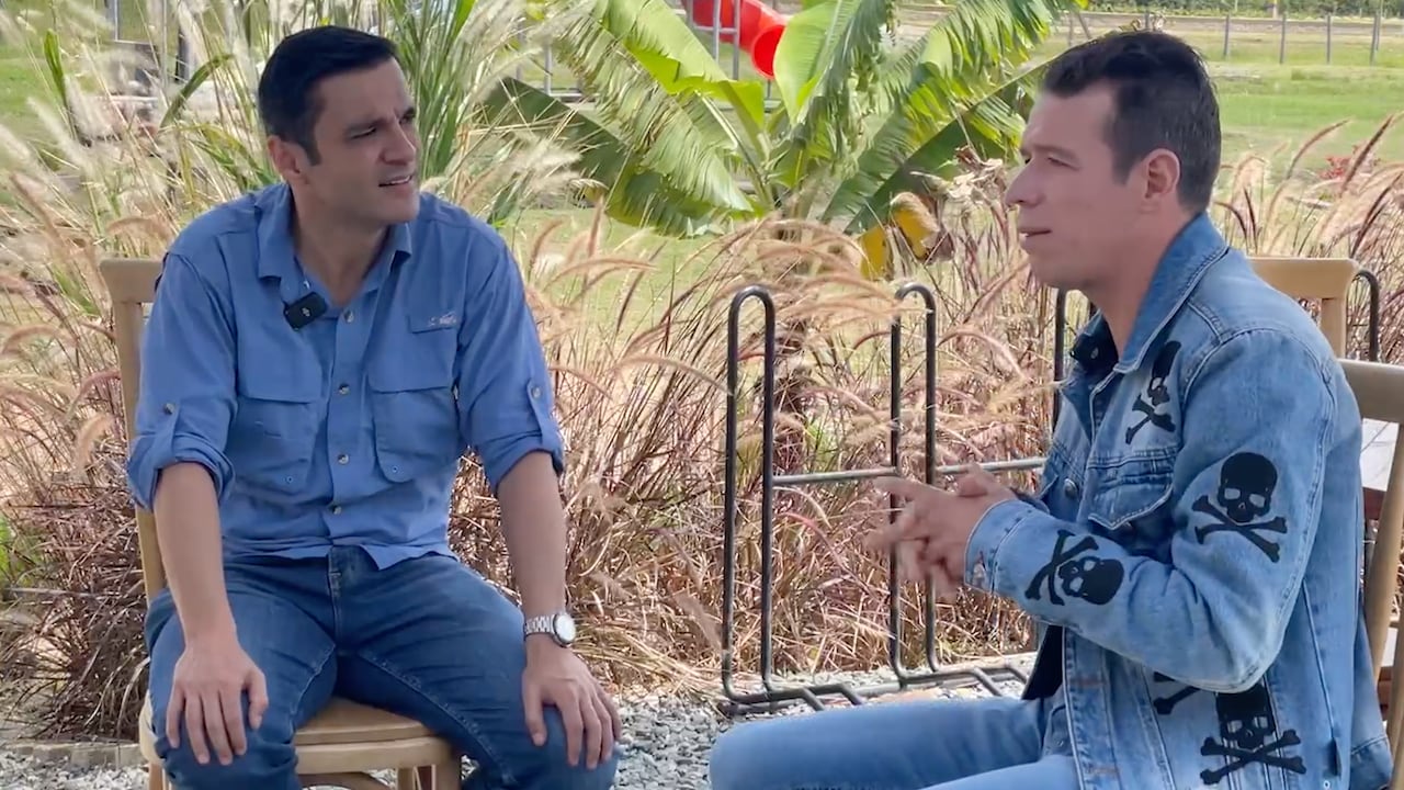 Juan Diego Alvira con Rigoberto Uran