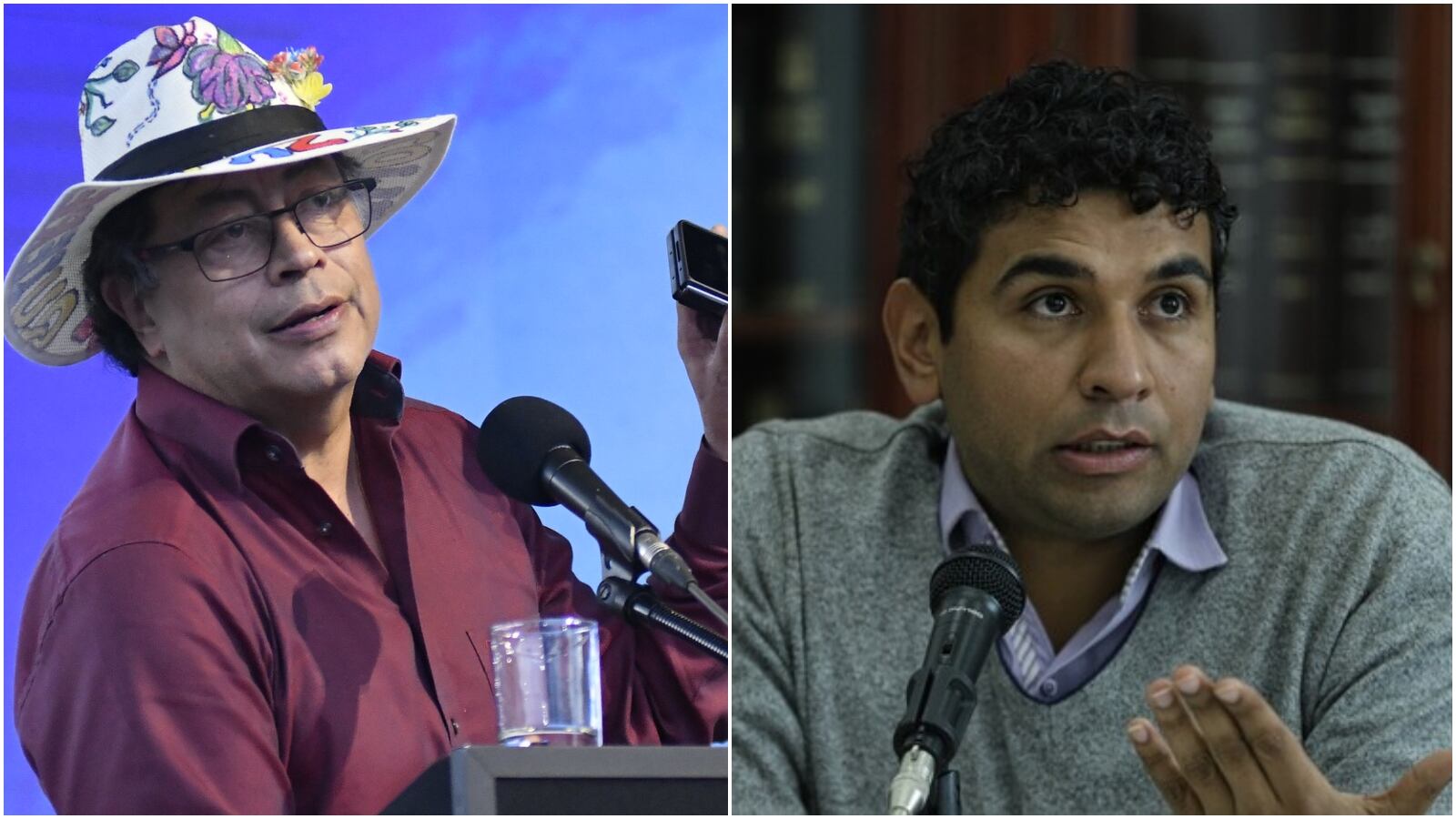 Gustavo Petro y David Racero. Cortesía Presidencia / Colprensa