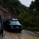 Así quedó un vehículo en el lugar de la emergencia.