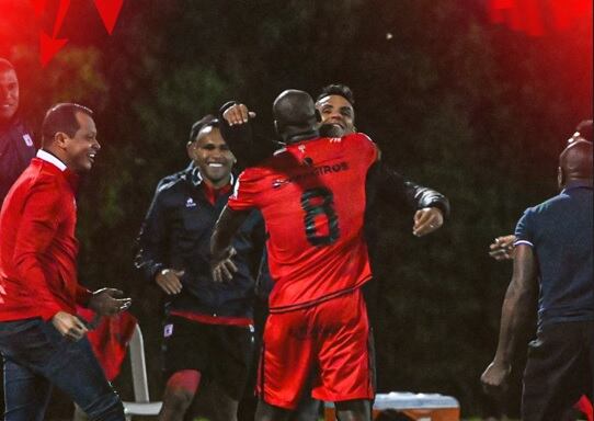 Imagen del partido Águilas Vs. América por la fecha 13 de la Liga Betplay II-2023.