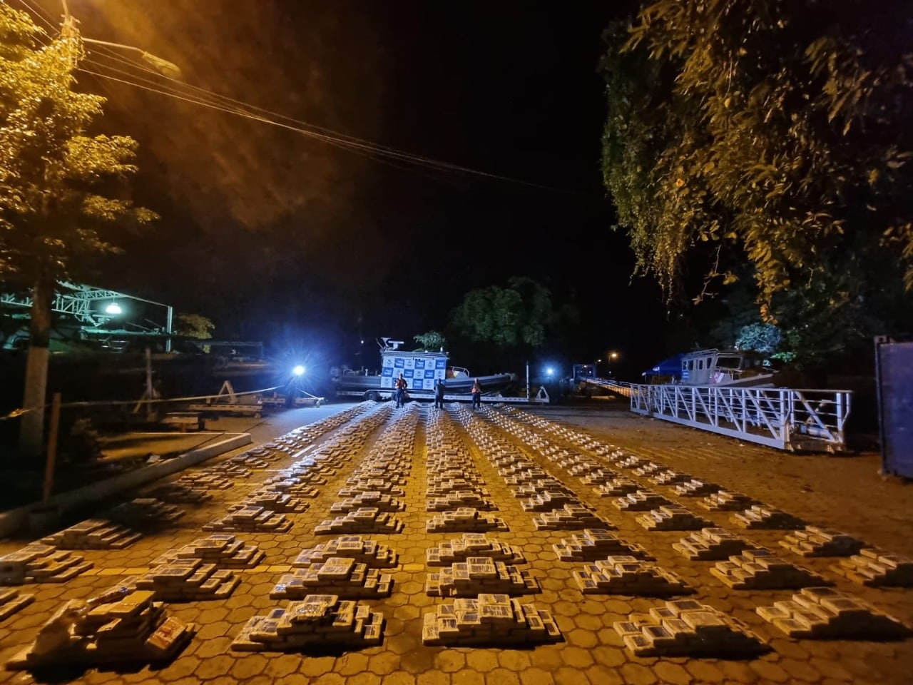 Las dosis incautadas en Tumaco.