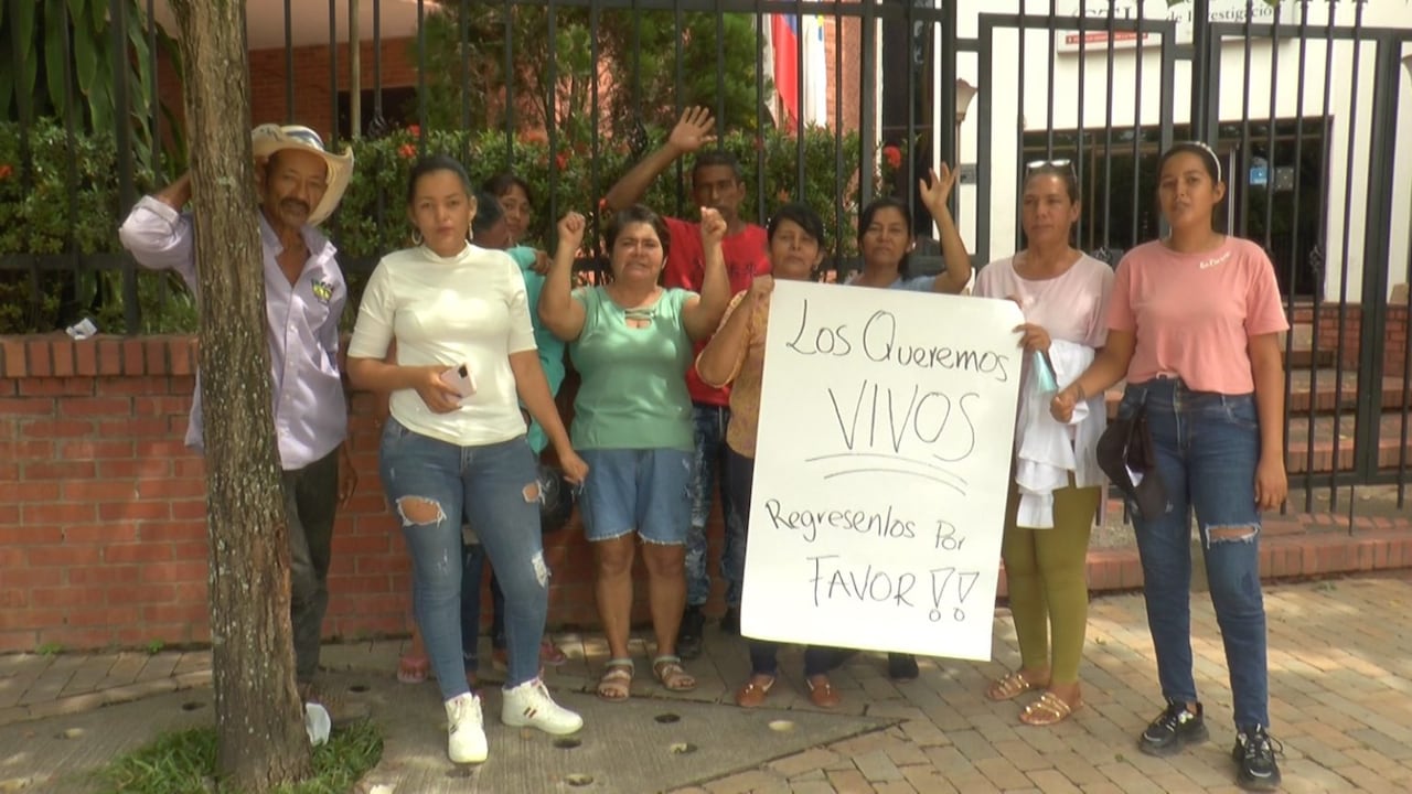 Familias piden la pronta liberación.