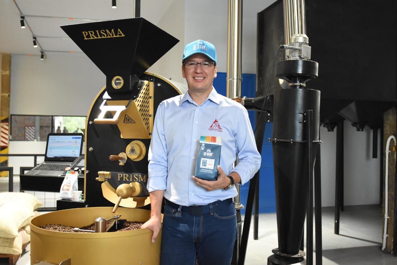 Germán Bahamón, gerente general de la Federación Nacional de Cafeteros. durante la inauguración del Centros de Industrialización Regional del Café en Neiva.