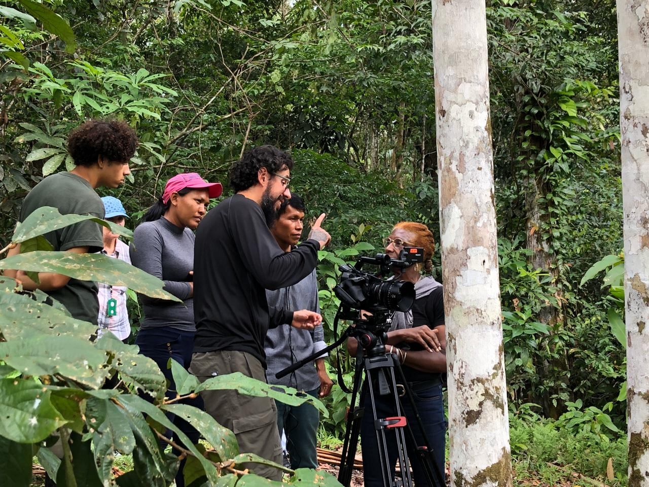 Detrás de cámaras del Taller de Narración Audiovisual Frontera Verde. Cortesía de Netflix