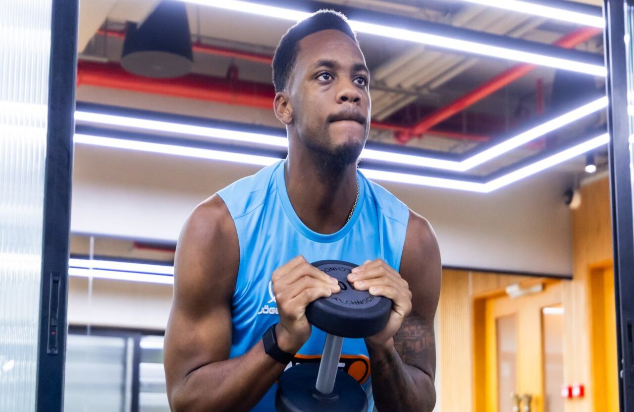 Jhon Jáder Durán en su primer entrenamiento como jugador del Zenit