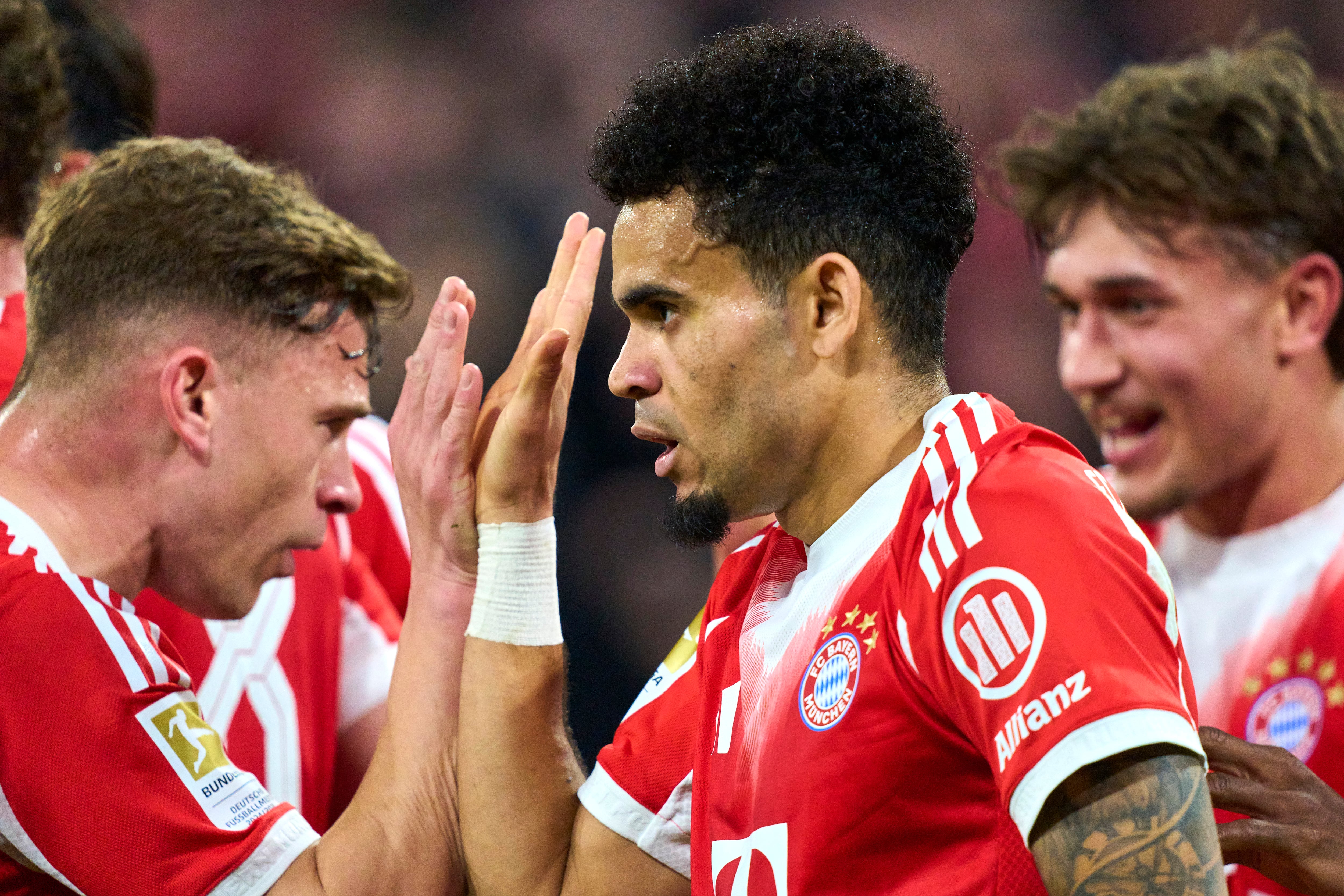 Luis Díaz alcanzó 35 partidos en su primera campaña con Bayern Múnich. En ellos participó cada 80' en algún gol.