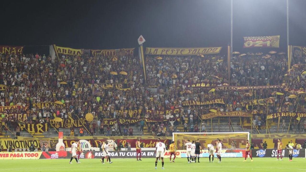 Imagen de la Revolución Vinotinto Sur, barra principal del Deportes Tolima