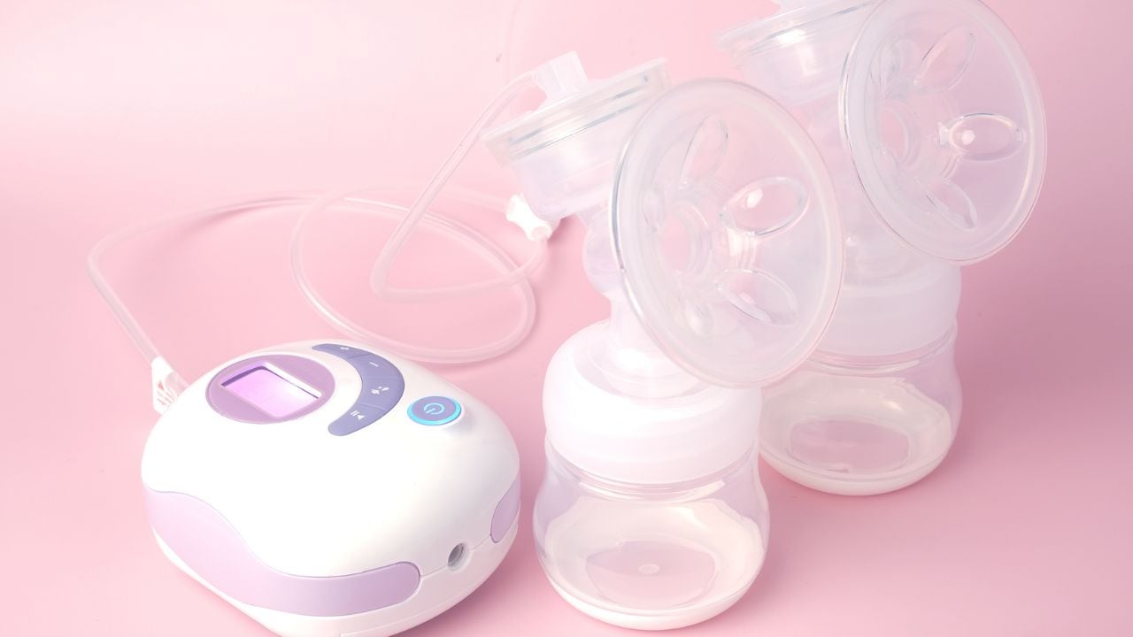 Extractor de leche eléctrico.