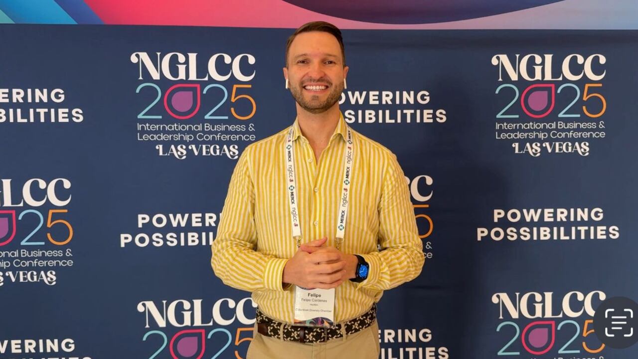 Felipe Cárdenas, presidente de la Cámara de la Diversidad, estuvo presente en el reconocimiento.