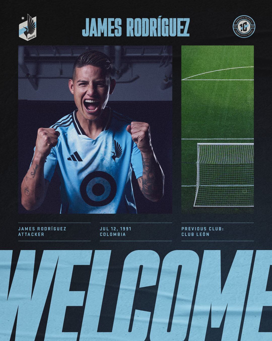 James Rodríguez presentado en Minnesota United.