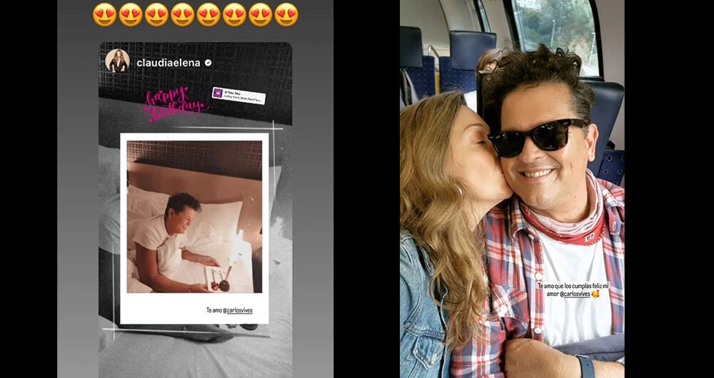 Claudia Elena Vásquez en cumpleaños de Carlos Vives - captura de pantalla @claudiaelena