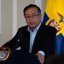 El presidente colombiano Gustavo Petro habla durante una conferencia de prensa sobre los primeros 100 días de su gobierno en el cargo, en Bogotá, Colombia, el 15 de noviembre de 2022. Foto de: Chepa Beltran/Long Visual Press (Foto de: Chepa Beltran/Long Visual Press/ Grupo de imágenes universales a través de Getty Images)