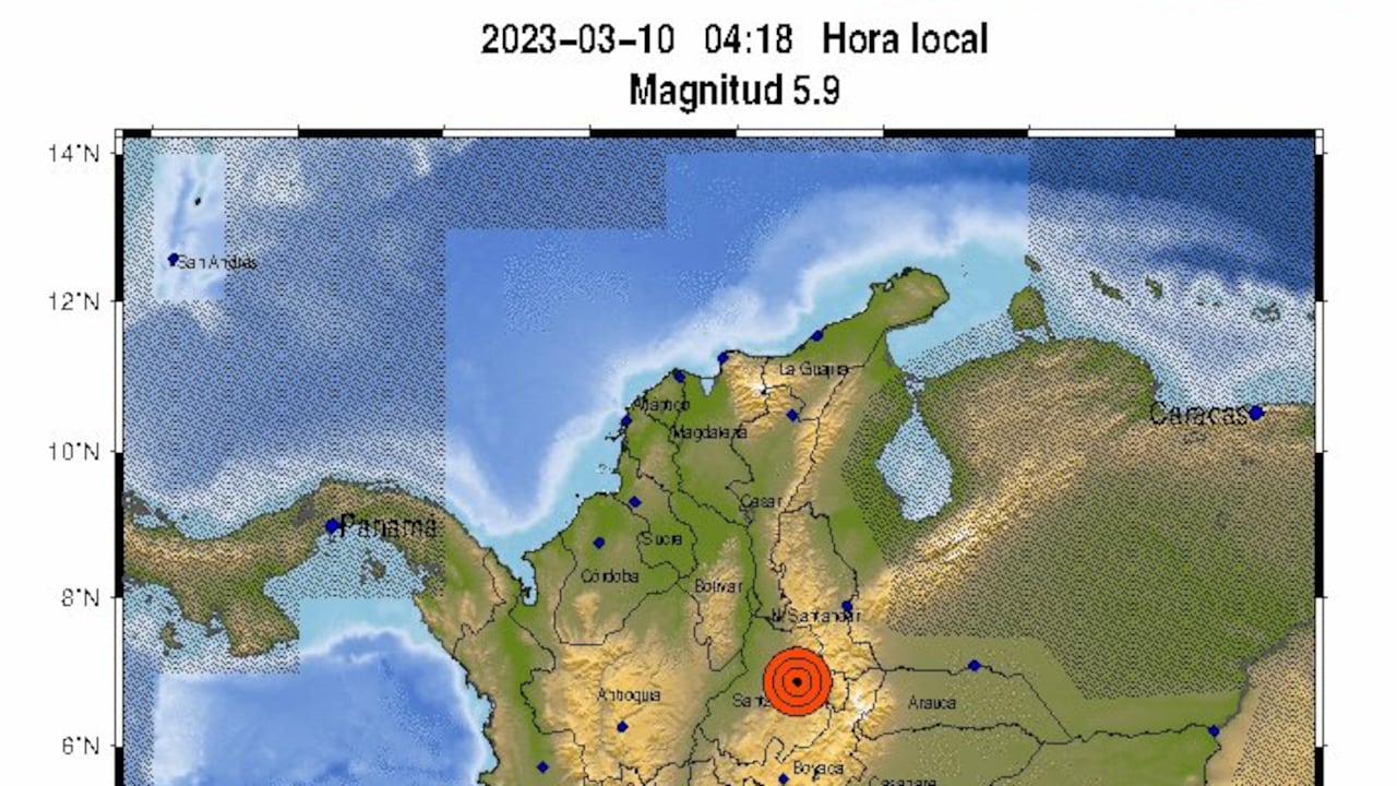 Evento Sísmico - Boletín Preliminar, 2023-03-10, 04:18 hora local. Magnitud 5.9
