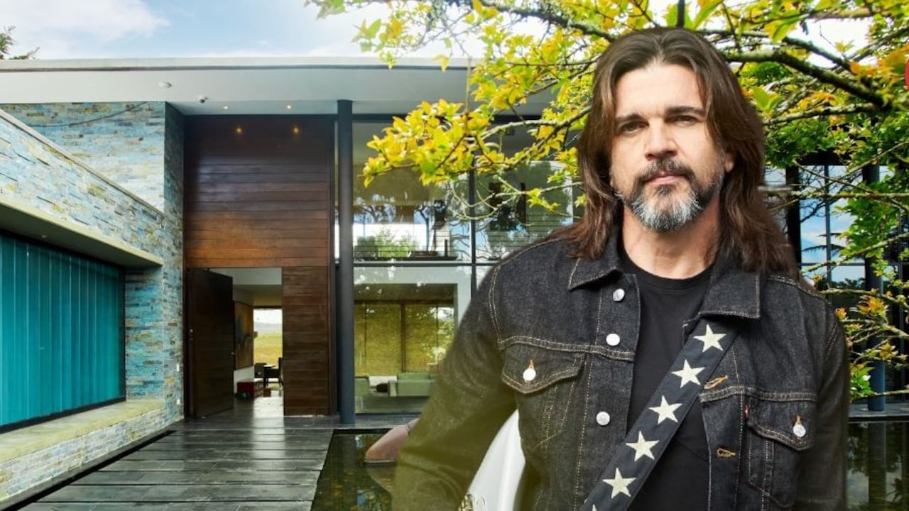 Juanes en su casa de Envigado