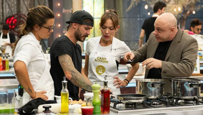 'Nela' González, Carolina Acevedo, 'Tatán' Mejía y Jorge Rausch en 'MasterChef'