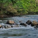 Río en San Gil en una reserva ecológica Santander Colombia.
