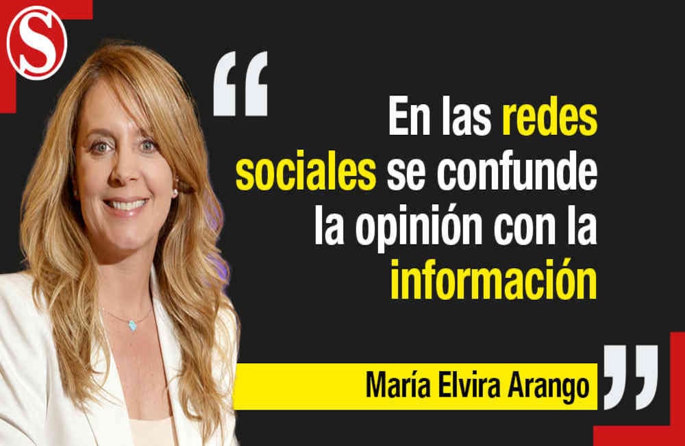 Maria Elvira Arango, directora del programa Los Informantes, habló sobre las opiniones que circulan en la red y cómo son confundidas por los lectores como información.