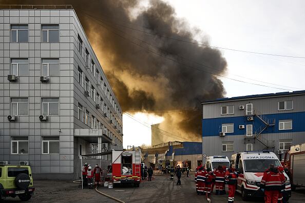 Las fuerzas rusas atacaron con misiles y drones varios objetivos en Kiev.