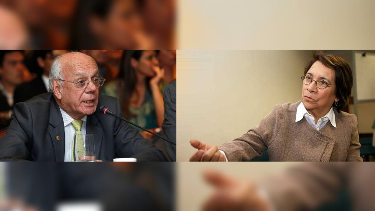 El general (r) Jaime Ruiz y la congresista Aída Avella