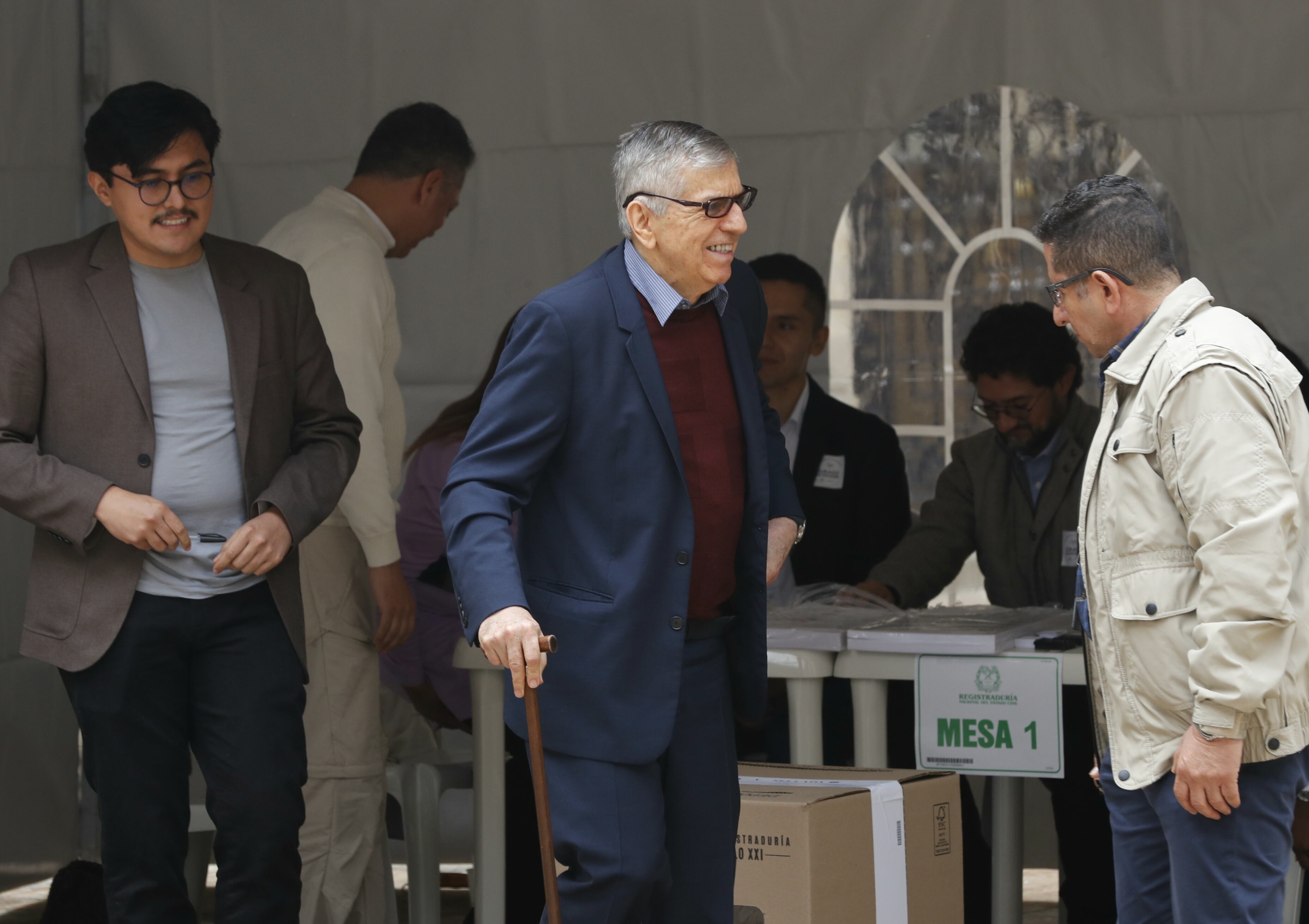 Votación del expresidente César Gaviria