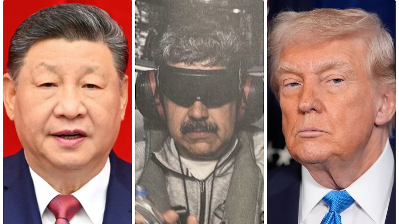 Xi Jinping, Nicolás Maduro y Donald Trump.