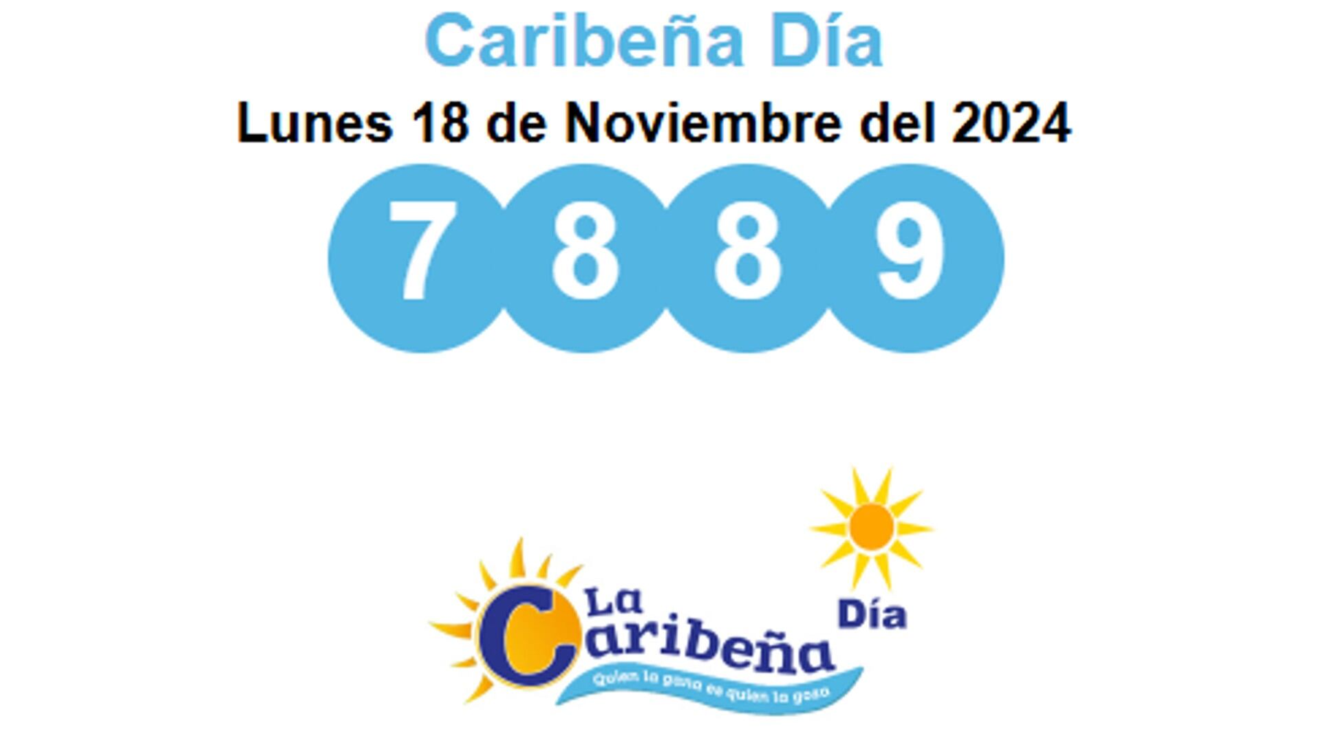 Resultado Caribeña Día de hoy, lunes 18 de noviembre de 2024.