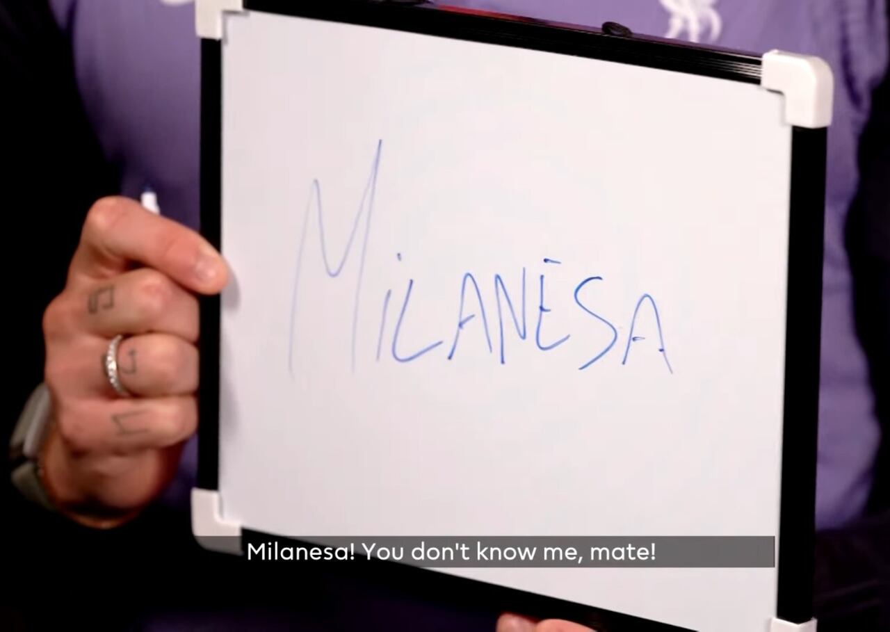 Darwin Núñez escribió que la comida típica de Luis era la Milanesa.