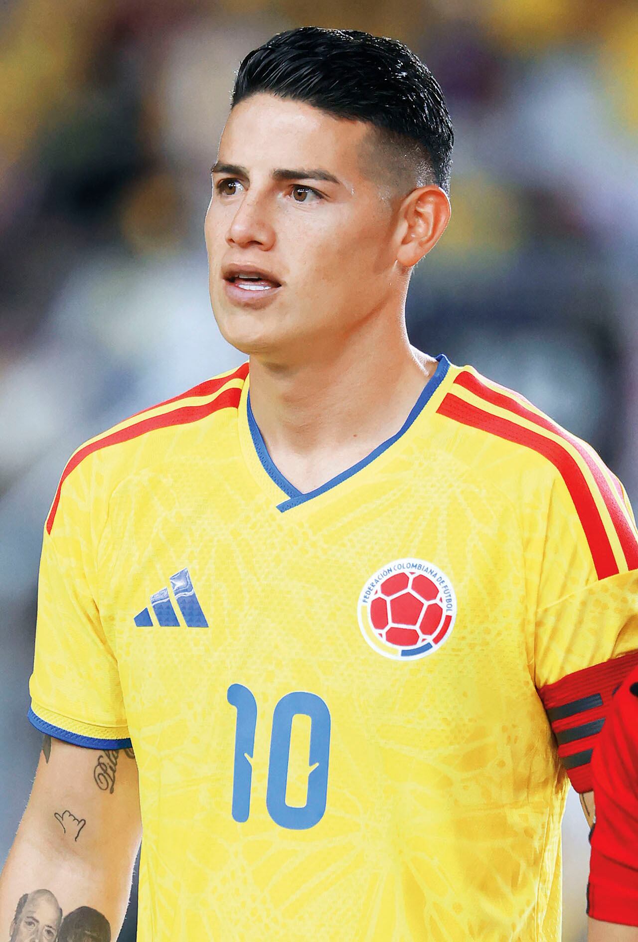 James Rodríguez, capitán de la Selección Colombia de mayores.