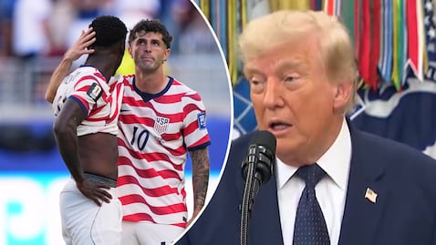 Donald Trump habló sobre su pedido a la FIFA sobre la roja de Folarin Balogun.