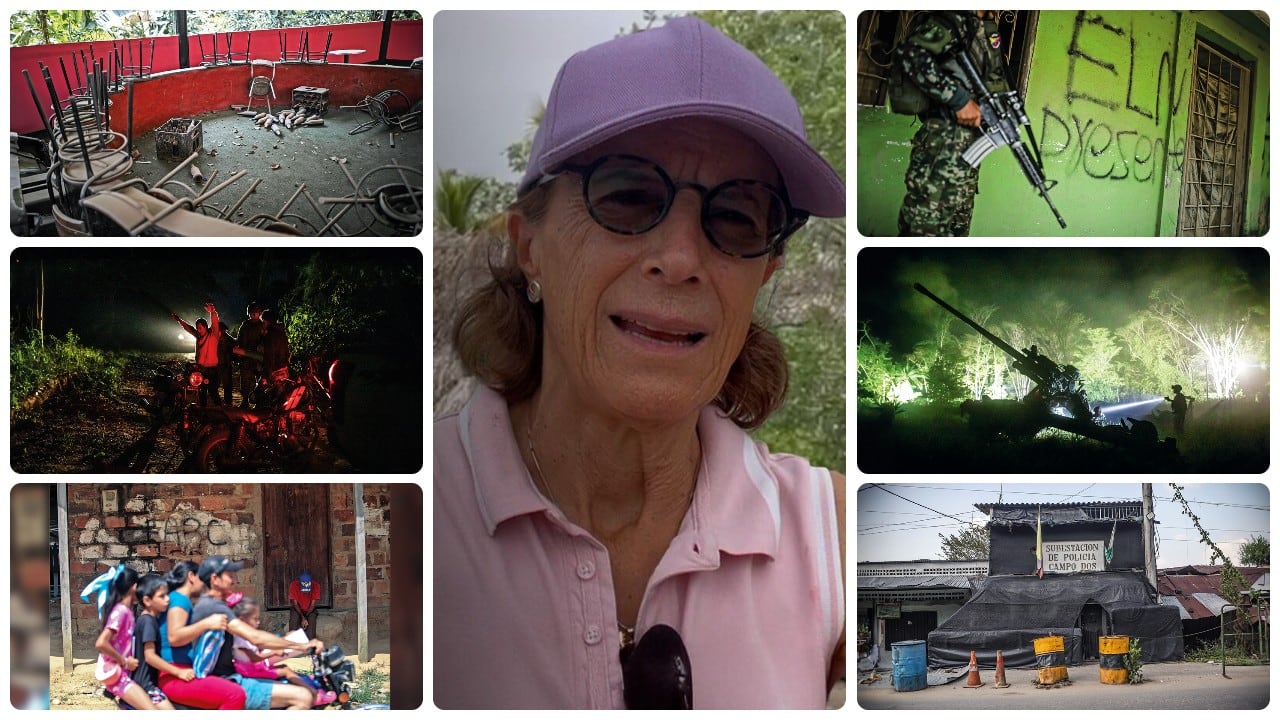 Salud Hernández-Mora durante su recorrido por el Catatumbo.