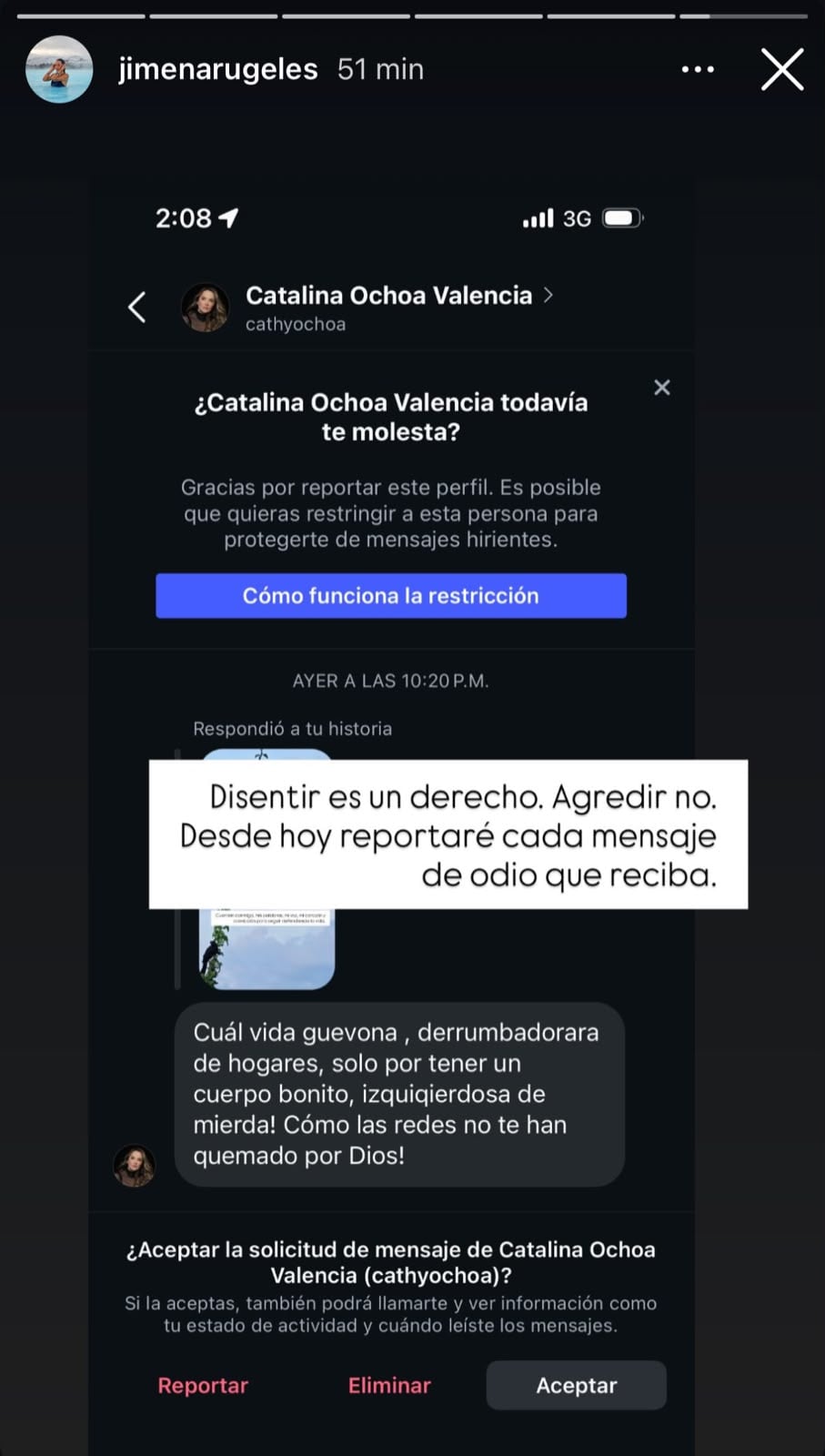 Jimena Rugeles, diseñadora y pareja de Simón Brand, denunció incómodo tema.