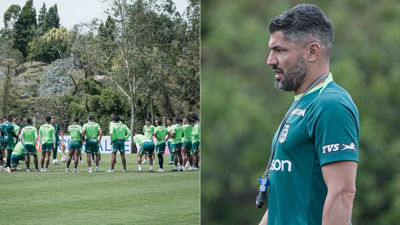 Atlético Nacional bajo el mando de su entrenador, Javier Gandolfi