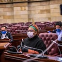 Congreso de la República. Sesión virtual de la Comisión de paz del Congreso en tiempos de cuarentena por el Covid. Victoria Sandino. Videoconferencia Congresistas.
Bogotá Mayo 5 de 2020.
Foto: Juan Carlos Sierra-Revista Semana.