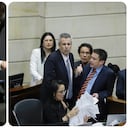 El presidente del Congreso Iván Name y el ministro del Interior, Luis Fernando Velasco.