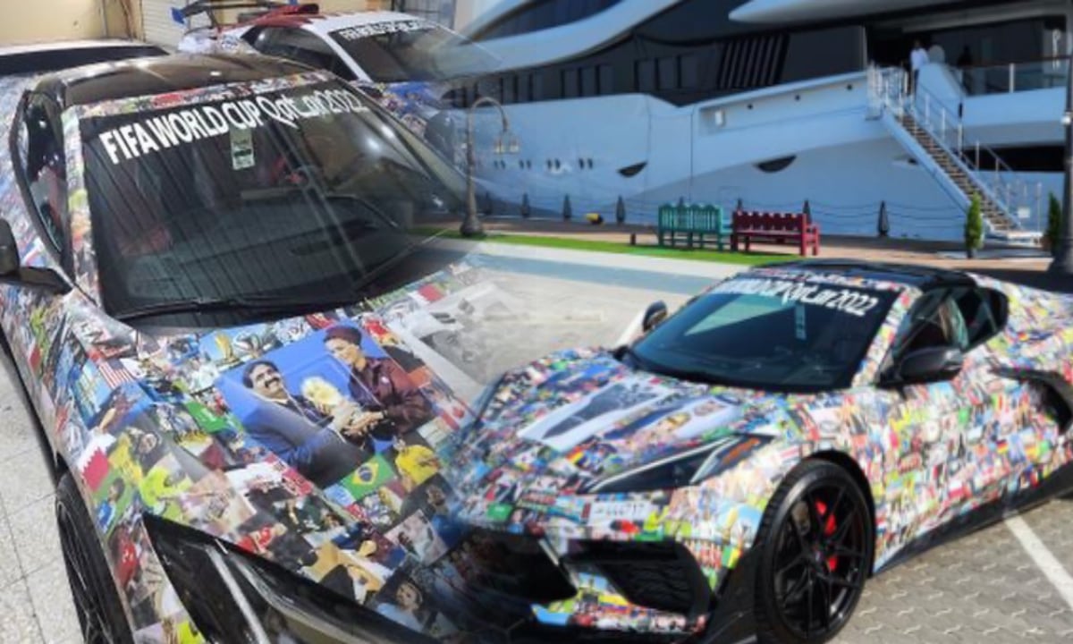 El hombre afirma que es un aficionado a los carros de lujo y el fútbol, apostando porque el campeón será Argentina o Brasil.