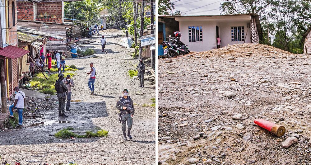 Los casquillos de bala en el piso son la síntesis de las angustias que viven los habitantes de algunos de los barrios de Buenaventura. 