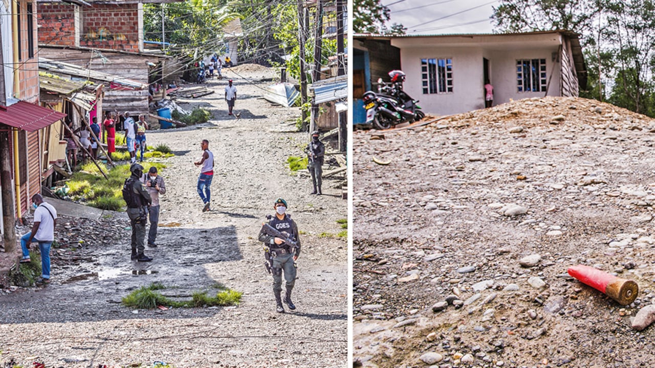 Los casquillos de bala en el piso son la síntesis de las angustias que viven los habitantes de algunos de los barrios de Buenaventura.